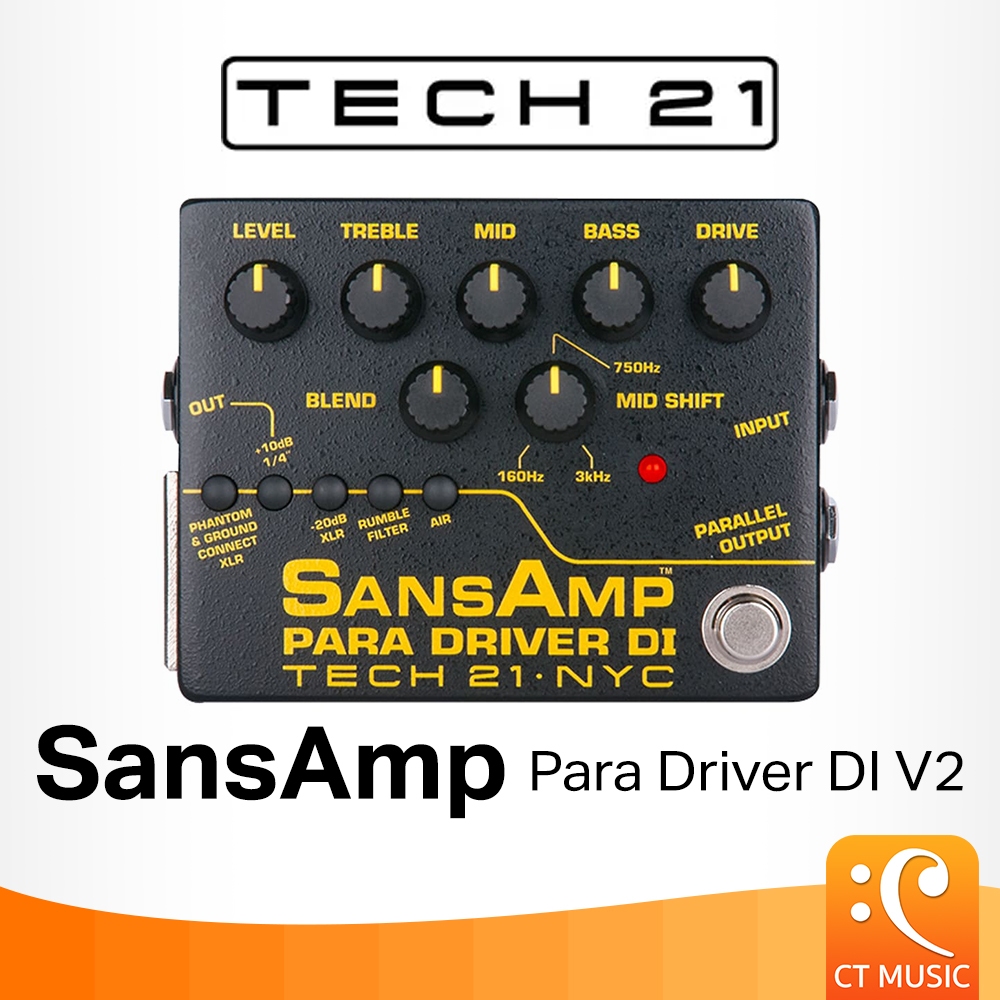 Tech 21 SansAmp Para Driver DI V2 Tech21 Sans Amp เอฟเฟค