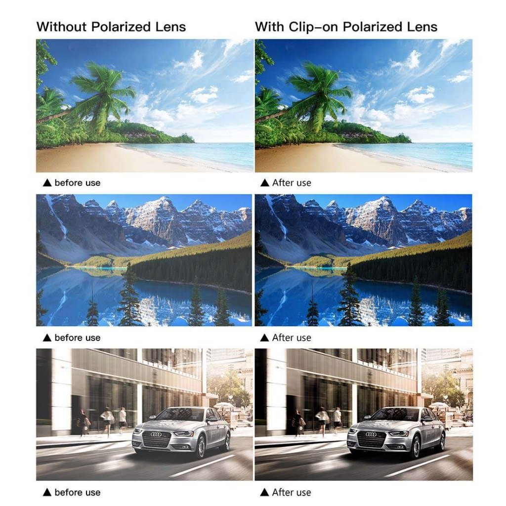 คลิปหนีบแว่นตา กันแดด กรองแสงสีฟ้า คลิปหนีบแว่นตา กันแดด กัน UV พลิกได้ กันลม น้ำหนักเบา พกพาง่าย แว่นตาแบบหนีบ - รูปที่ 7