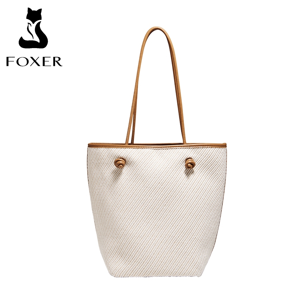 FOXER กระเป๋าถือผู้หญิง ความจุขนาดใหญ่ กระเป๋าผู้หญิง