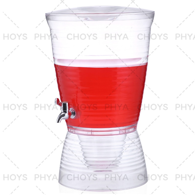 【10 L】โหลแบบมีก๊อก เครื่องจ่ายเครื่องดื่ม โถน้ำหวาน โถจ่ายน้ำหวาน โถอะคริลิค ความจุขนาดใหญ่ วัสดุอะคริลิก พร้อมฝาปิด - รูปที่ 3