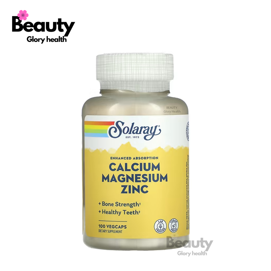 Solaray, Calcium Magnesium Zinc, 100 VegCaps
