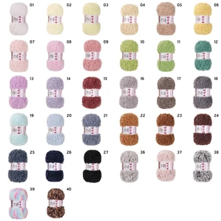 ไหมพรมขนสัตว์ ไหมพรมฟู ไหมถักตุ๊กตา เท็ดดี้ 100กรัม พร้อมส่ง