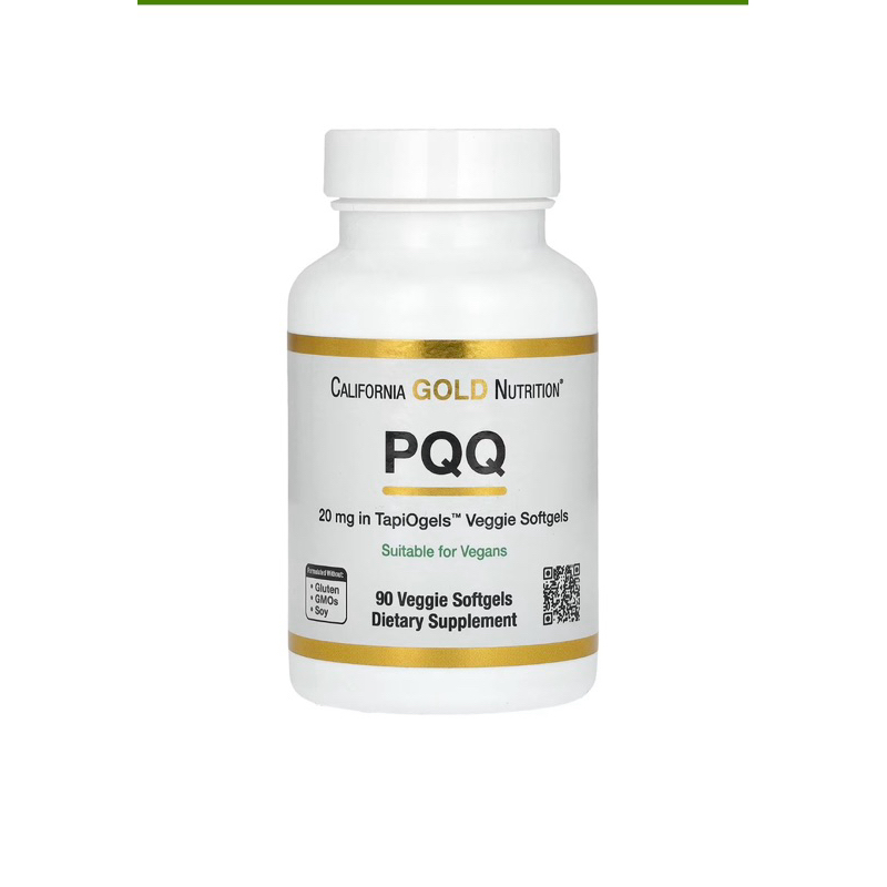 PQQ จาก California Gold Nutrition® 20 mg จำนวน 90 เม็ด