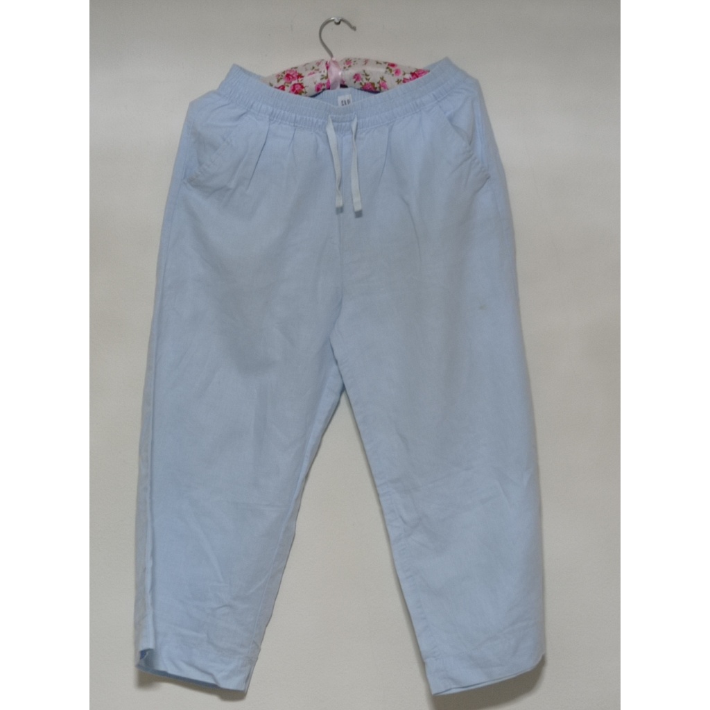 กางเกงขายาวเด็กผู้หญิงสีฟ้า Gap Kids