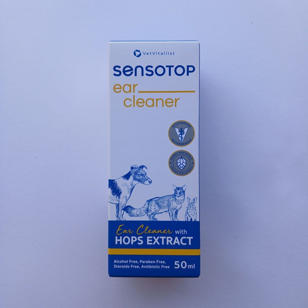 Sensotop ear cleaner 50 ml. ทำความสะอาดหูสุนัขและแมว