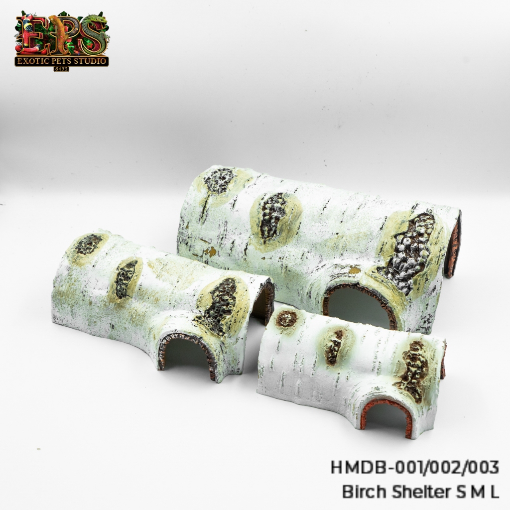 Birch Shelter บ้านหลบขอนไม้ บ้านหลบ ถ้ำหลบ สำหรับสัตว์เลี้ยง มี3ขนาด