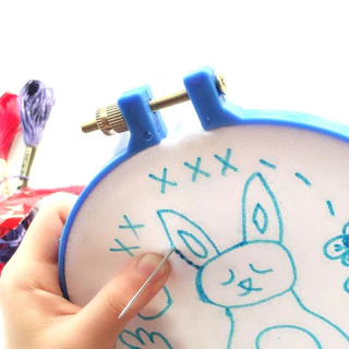 เข็มถักครอสติส 9pcs แฮนด์เมด ขนาดใหญ่ DIYเครื่องมือบิ๊กอาย เข็ม สแตนเลส
