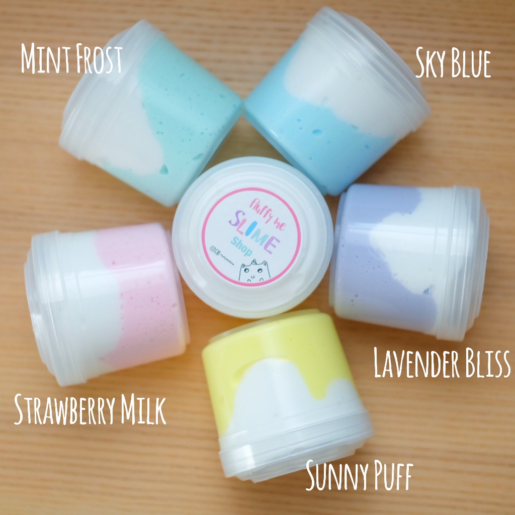 Fluffy Me Duo Slime สไลม์สองสีสุดน่ารัก! Non-toxic made by little hands