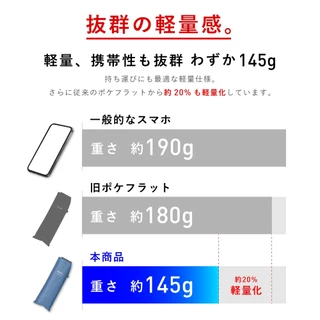 [Waterfront official brand store] POKEFLAT 2.0 environmentally friendly foldable umbrella from Japan