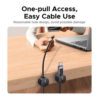 UGREEN Magnetic Cable Organizer ที่เก็บสายแม่เหล็ก อุปกรณ์จัดเก็บสายเคเบิล แพ็ค 3 ชิ้น รุ่น 45797