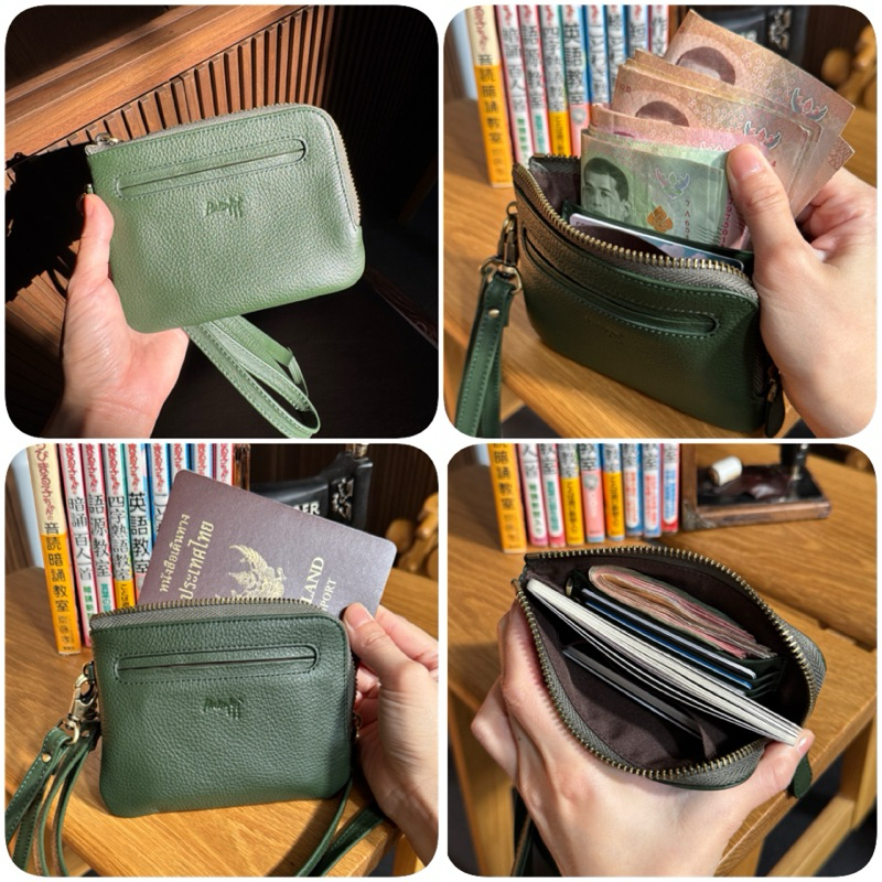 🔥🔥ใหม่!! กระเป๋าสตางค์ใบสั้น หนังวัวนุ่ม บาง เบา พกพาสะดวก รุ่น Always Hatsukoi Leather Wallet