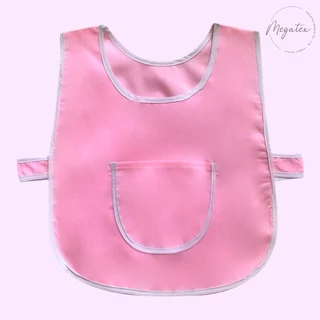 เอี๊ยมสีพื้นผ้ากันเปื้อนเด็กอนุบาล มีให้เลือกหลายสี A0006