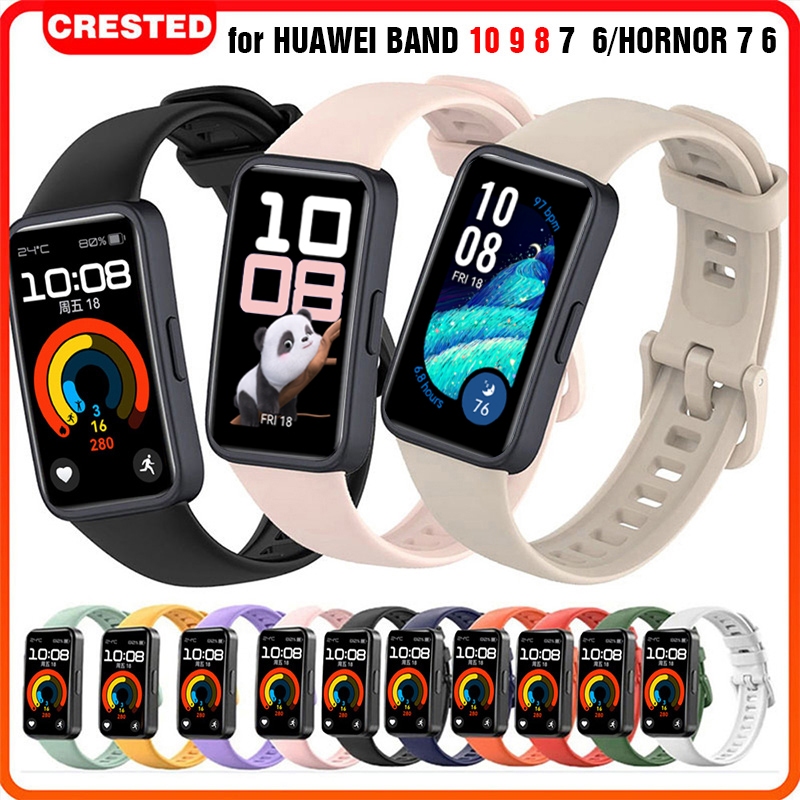 สายนาฬิกา for Huawei Band 10 9 8 7 6 Honor Band 6 Polos ซิลิโคนสปอร์ต Soft Band Huawei Band 7 Band 6