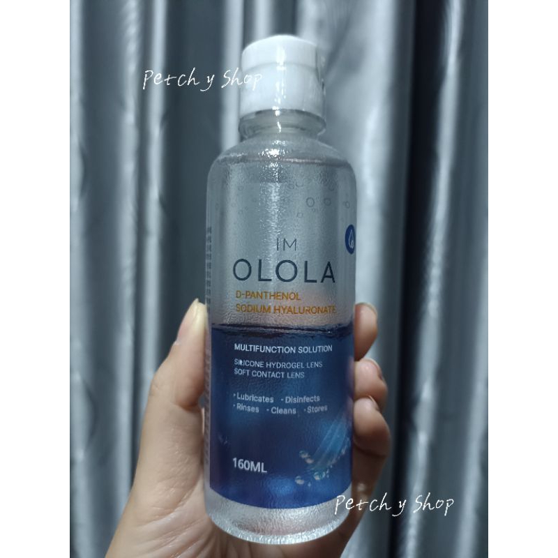 ✨น้ำยาแช่คอนแทคเลนส์เกาหลี Olola มีส่วนผสมของ Hyaluronic acid ช่วยลดการระเคืองตา 160ml.