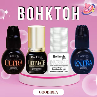 Bohktoh plus กาวต่อขนตา กาวบอกต่อ สีฟ้า สีส้ม สีทอง สีใส พร้อมส่ง
