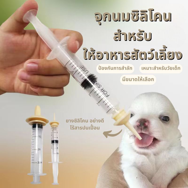 🐾จุกนมแมว ขวดนมลูกแมว จุกนมกระรอก หัวนมกระรอก ขวดนมแมว ซิลิโคนเกรดอาหาร จุกป้อนนมแมว สำหรับ แมวแรกเกิด จุกนมสัตว์เลี้ยง