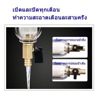 กรองน้ำ Pre-Filter Water ไส้กรองสแตนเลส ระบบกรองน้ำ เกลียวทองเหลือง 4หุน 6หุน ล้างในตัว ความละเอียด 40 ไมครอน กรองตะกอน