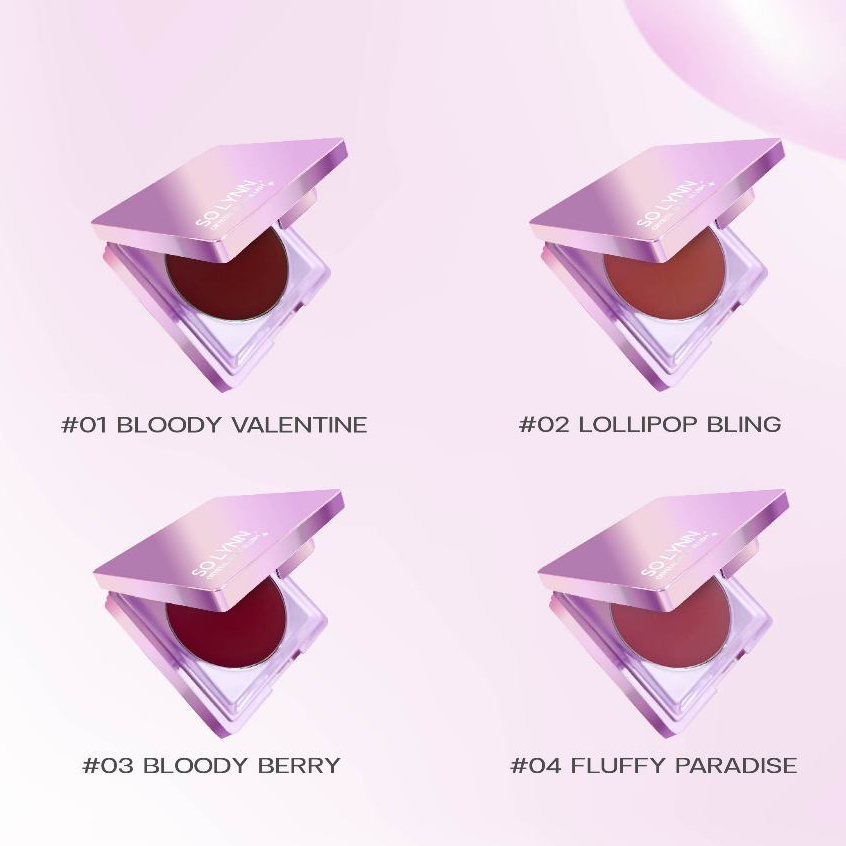 (ชิ้น/4.5g) SO LYNN MOUSSE BLUSH FLUFFY PARADISE โซ ลินน์ คริสตัล แกลม บลัช ฟลัฟฟี่ พาราไดซ์