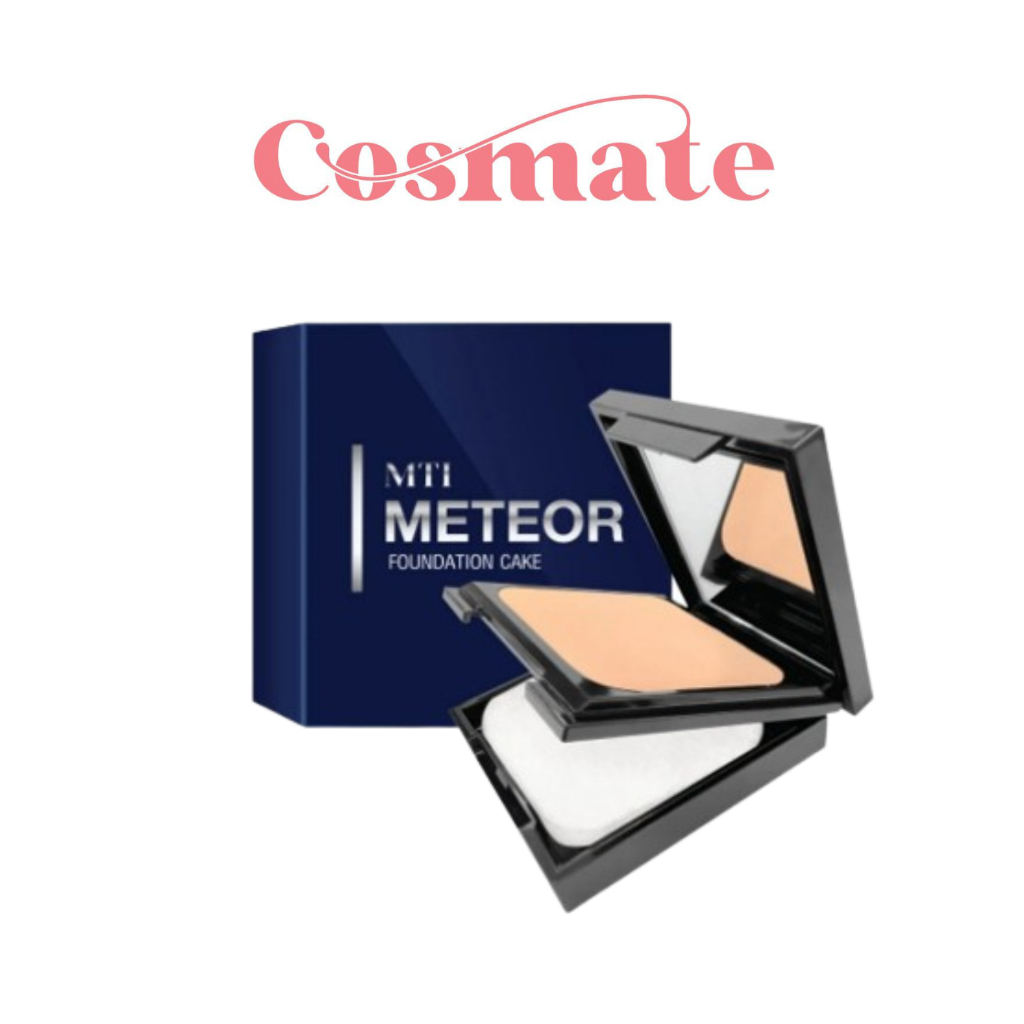 Mti Meteor Foundation Cake เอ็มทีไอ แป้งผสมรองพื้น แป้งผู้ชาย คุมมัน