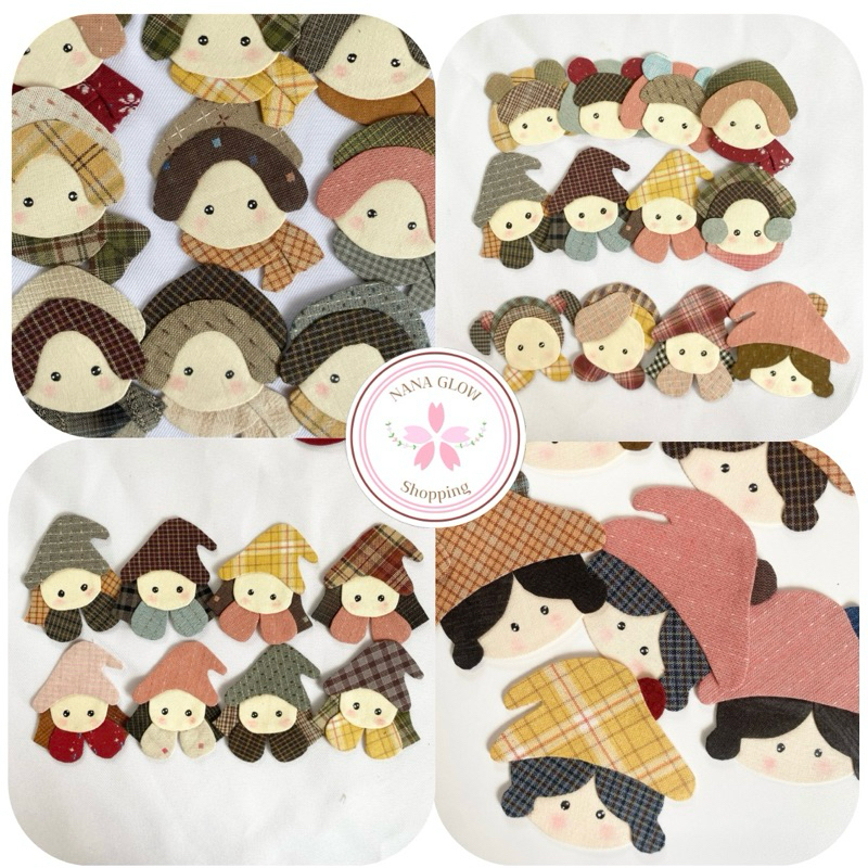 แอพกาวน้องชินนี่ shinny applique | quilt แผ่นแปะ แอพกาว แอพสอย แอปริเค น้องซู ควิลท์ งานฝีมือ patchwork handmade ตกแต่ง