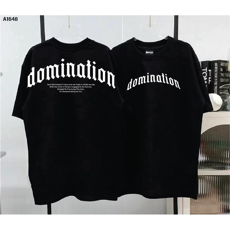 เสื้อยืด ผ้าCotton100% สกรีน หน้า-หลังแบบดิจิตอล เนื้อผ้าหนานุ่ม  A1648-แขนสั้น