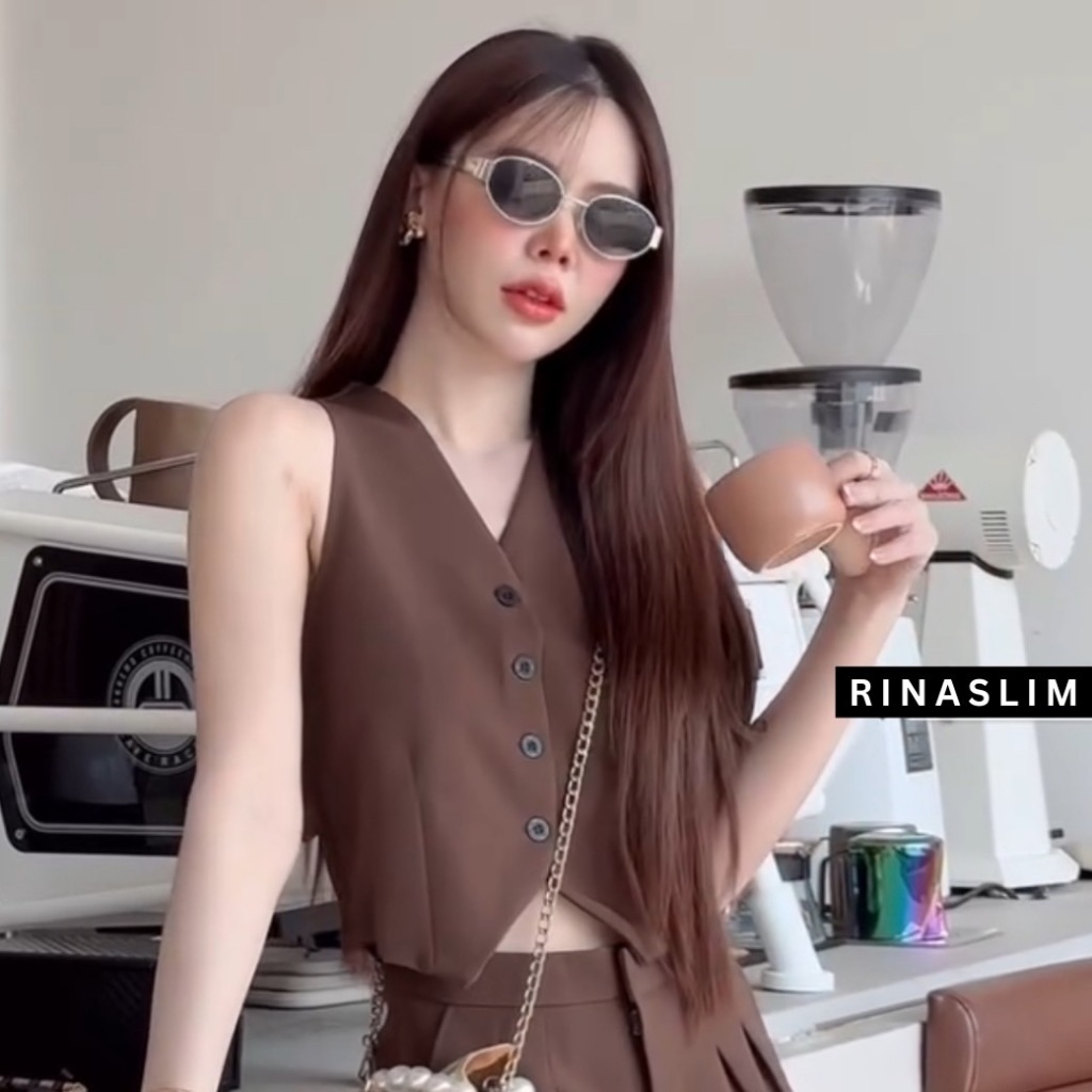 RINASLIM Vest Suit เสื้อกั๊ก ผู้หญิง มีกระดุม — صورة 4