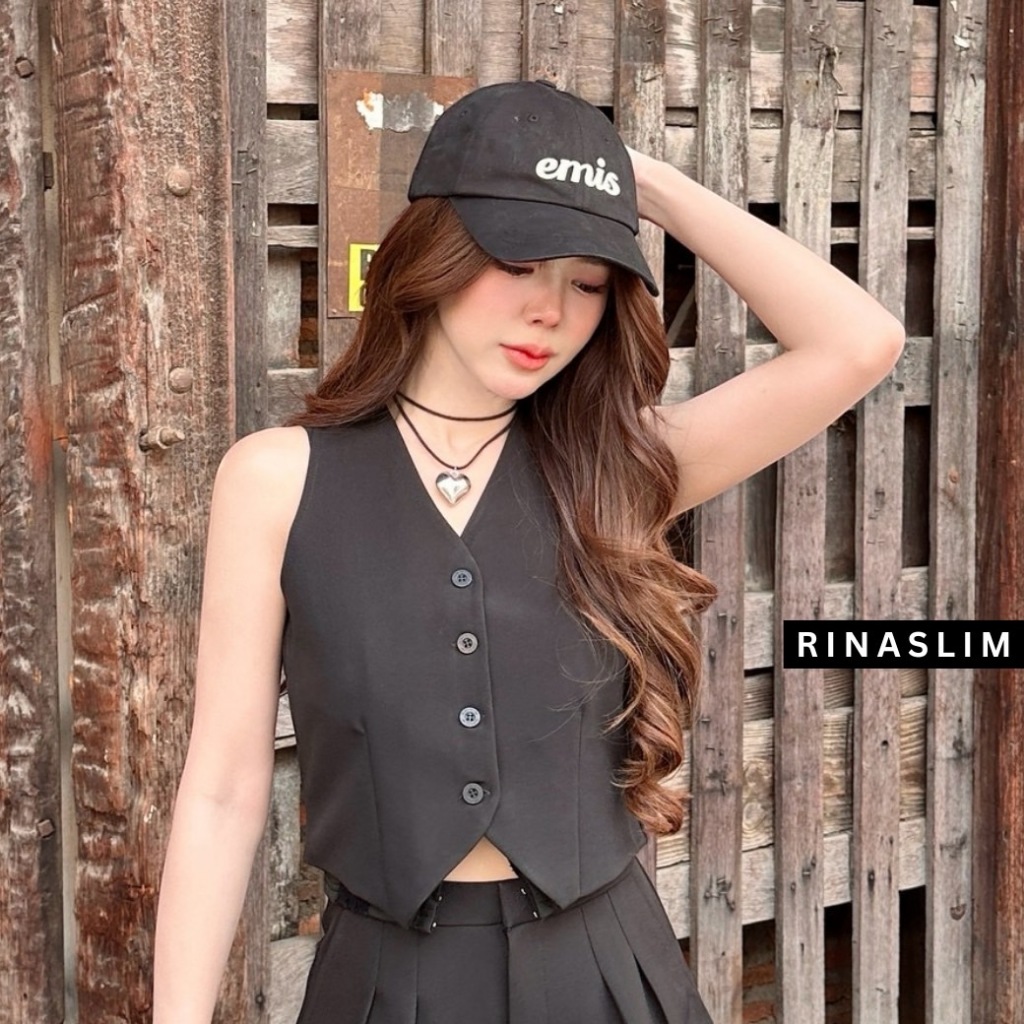 RINASLIM Vest Suit เสื้อกั๊ก ผู้หญิง มีกระดุม — صورة 3