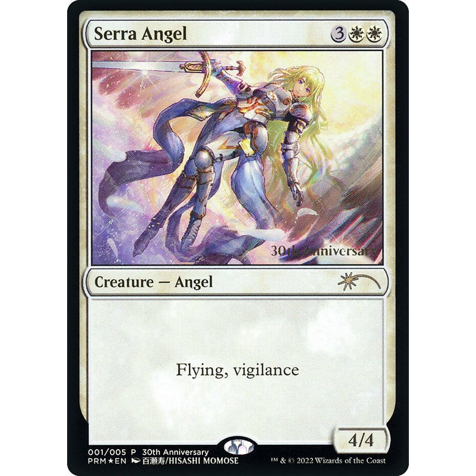 Serra Angel [Foil] P30H 30th Anniversary History Promos การ์ด Magic the Gathering [MTG] ของแท้