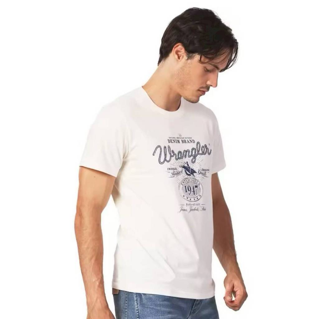 Wrangler เสื้อยืดผู้ชายแบรนด์ Wrangler งานแท้ 1000%