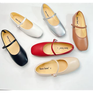 รองเท้าแมรี่เจน(PU-234)น้ำหนักเบาใส่สบายใส่แล้วเท้าเรียวสวยสายปรับระดับได้
