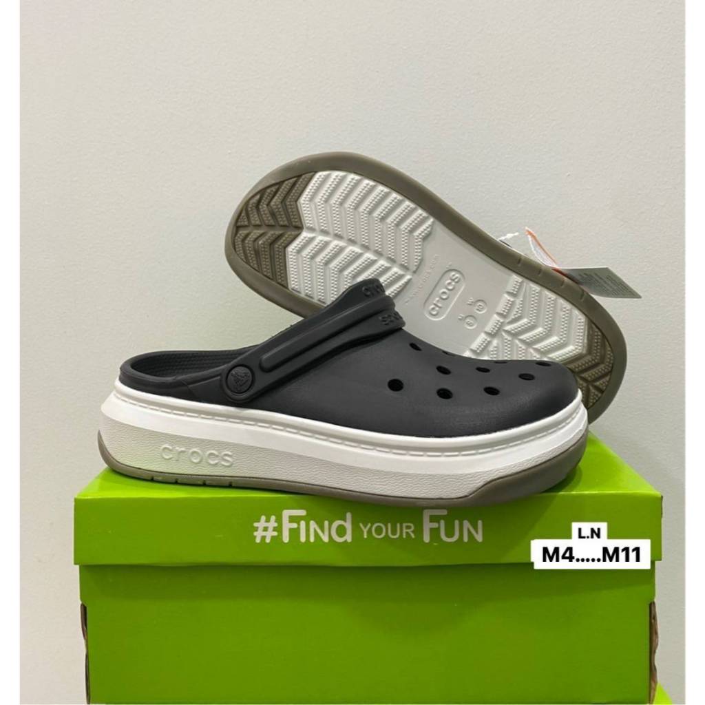 รองเท้าหัวโตผู้หญิ่งและผู้ชาย เบาและนี่มใส่สวยสบายเท้ามาก พร้มส่งในไทย Cr0cs Full Force Clog