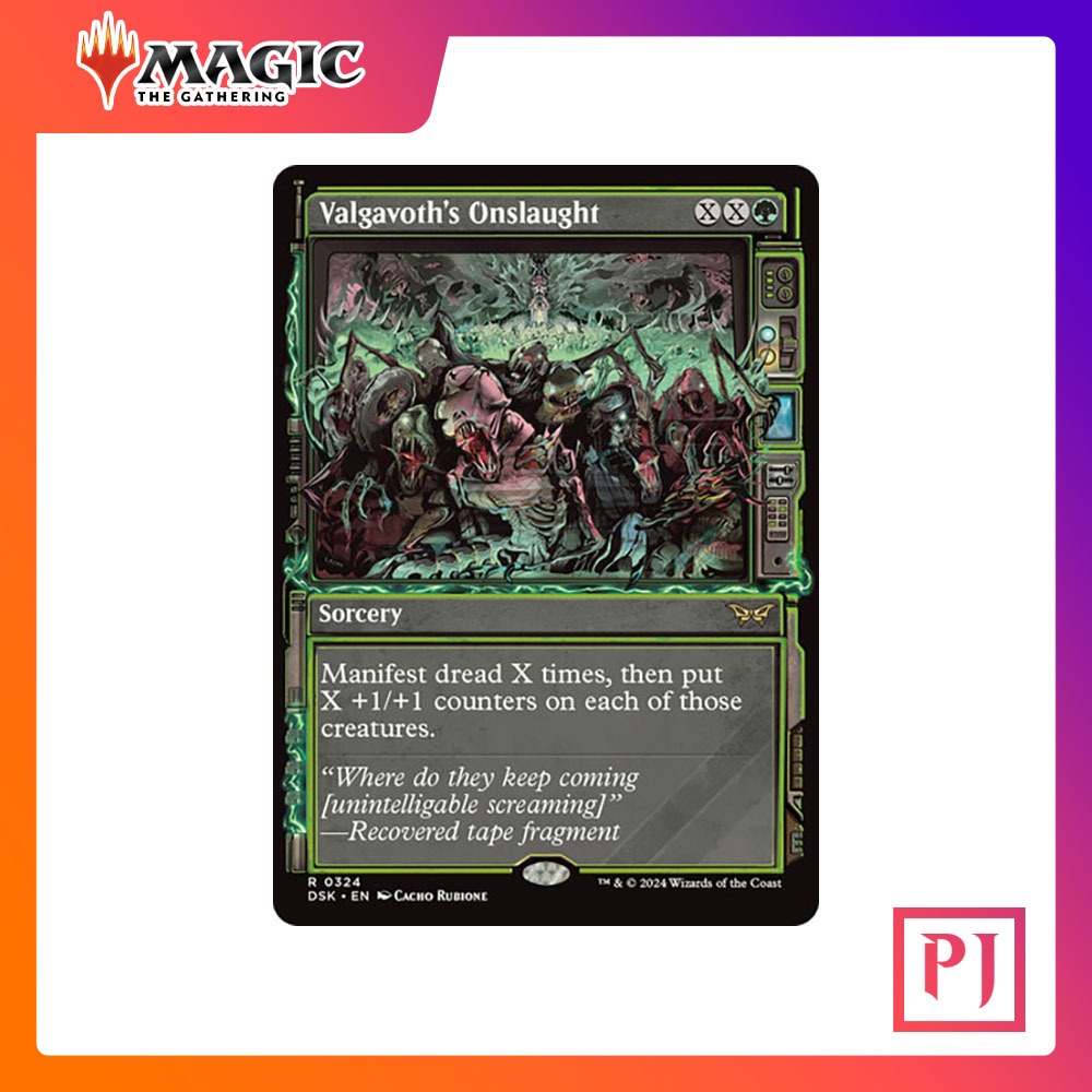 [MTG] Valgavoth's Onslaught (Showcase) [WOE] [GREEN] [RARE] [NORMAL] [ENG] (การ์ดเมจิค / Magic the Gathering)
