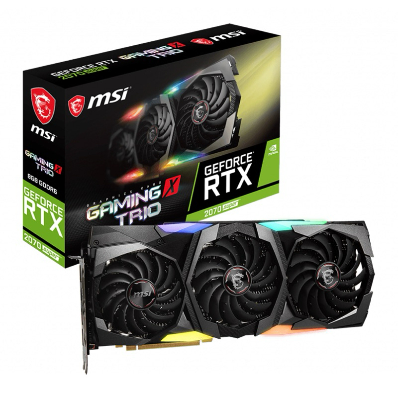 VGA MSI RTX2070SUPER GAMING X TRIO 8GB (การ์ดจอมือสอง)