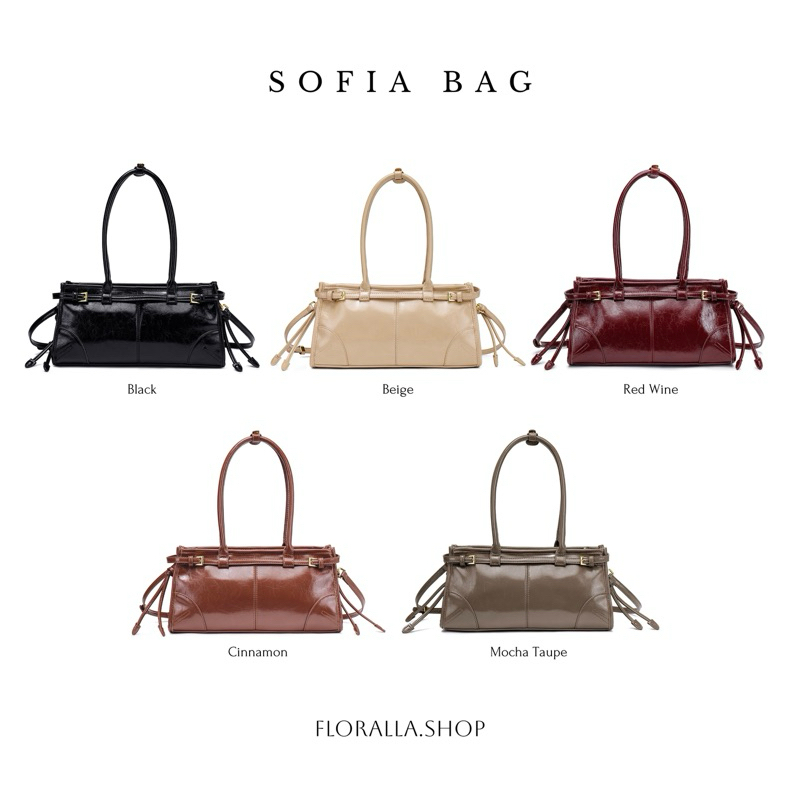 FLORALLA – Sofia bag กระเป๋าสะพายข้าง หนัง PU Premium