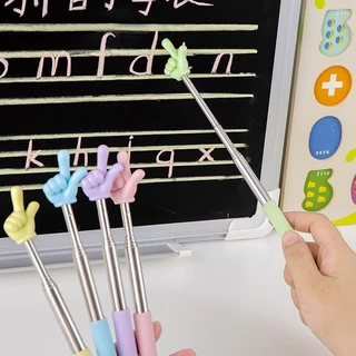 Index pointer แบบยืดหดได้ สีพาสเทล ไม้ชี้กระดาน ไม้ชี้หนังสือ