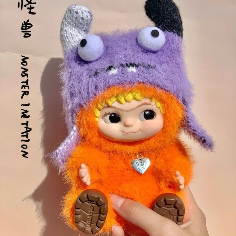 แท้💯ฟิกเกอร์ WAKUKU plush doll Blind Box น่ารักมาก ตุ๊กตาโมเดล นุ่มนิ่ม ตากลมตัวใหญ่ - รูปที่ 5