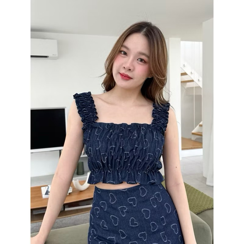 Yuyee jean top (ได้แค่เสื้อ)| by ddarling_shop
