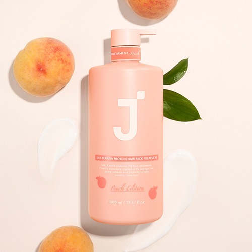 Jsoop : Silk Keratin Peach 500มล. ทรีทเมนท์ เคราตินโปรตีน กลิ่นพีช บำรุงผมเสียให้สุขภาพดี จากเกาหลี