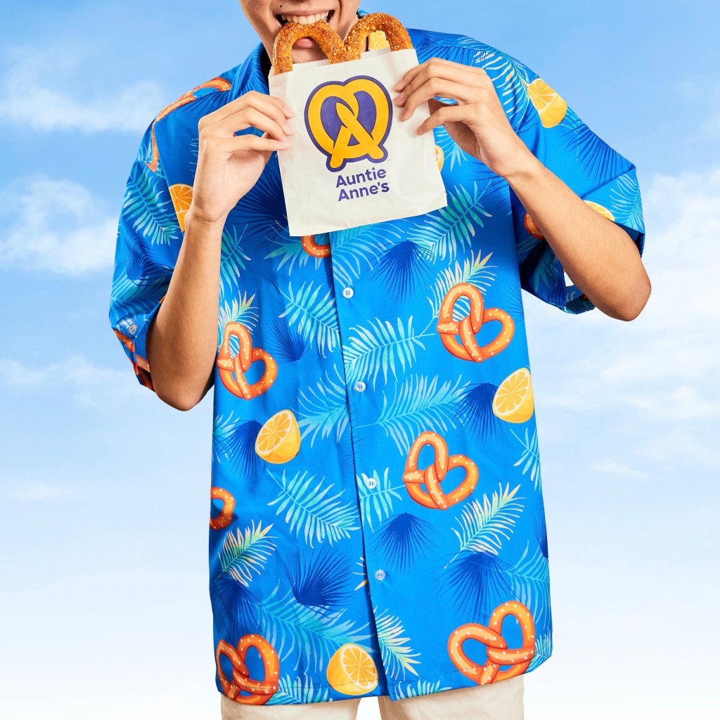 เสื้อ Auntie Anne's ของแท้ เสื้อสงกรานต์ เสื้อซัมเมอร์ Twist & Splash เสื้อฮาวายผ้าเบาใส่สบาย