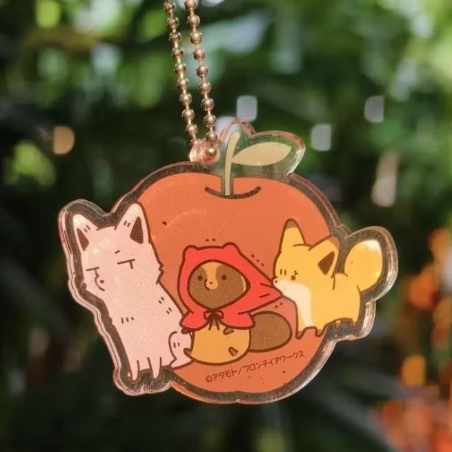 [พร้อมส่ง] Tanuki to Kitsune Raccoon Fox little red hood พวงกุญแจอะคริลิค ทานูกิ จิ้งจอก ธีมหนูน้อยห
