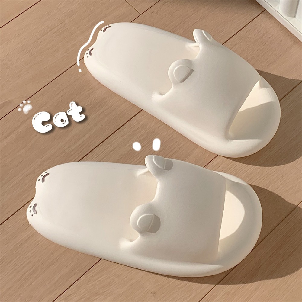 Xixitiao รองเท้าใส่ในบ้าน PVC รองเท้าแตะที่น่าสนใจ รองเท้ากันลื่นและสวมใส่สบาย รองเท้าสำหรับใช้ภายในและนอกบ้าน