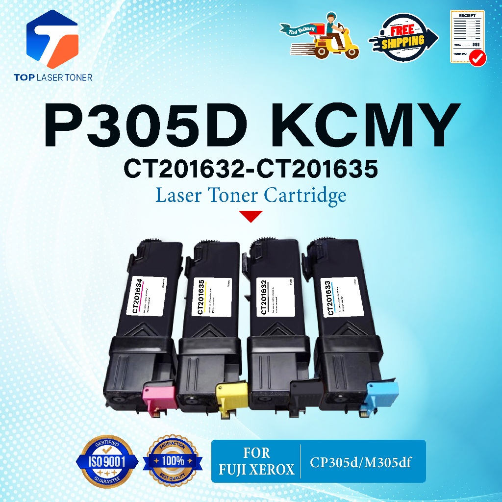 หมึกเทียบเท่า CP305 CP305D 305 CP-305 305BK 305C 305M 305Y(CT201632-CT201635) FOR Fuji Xerox CP305d 