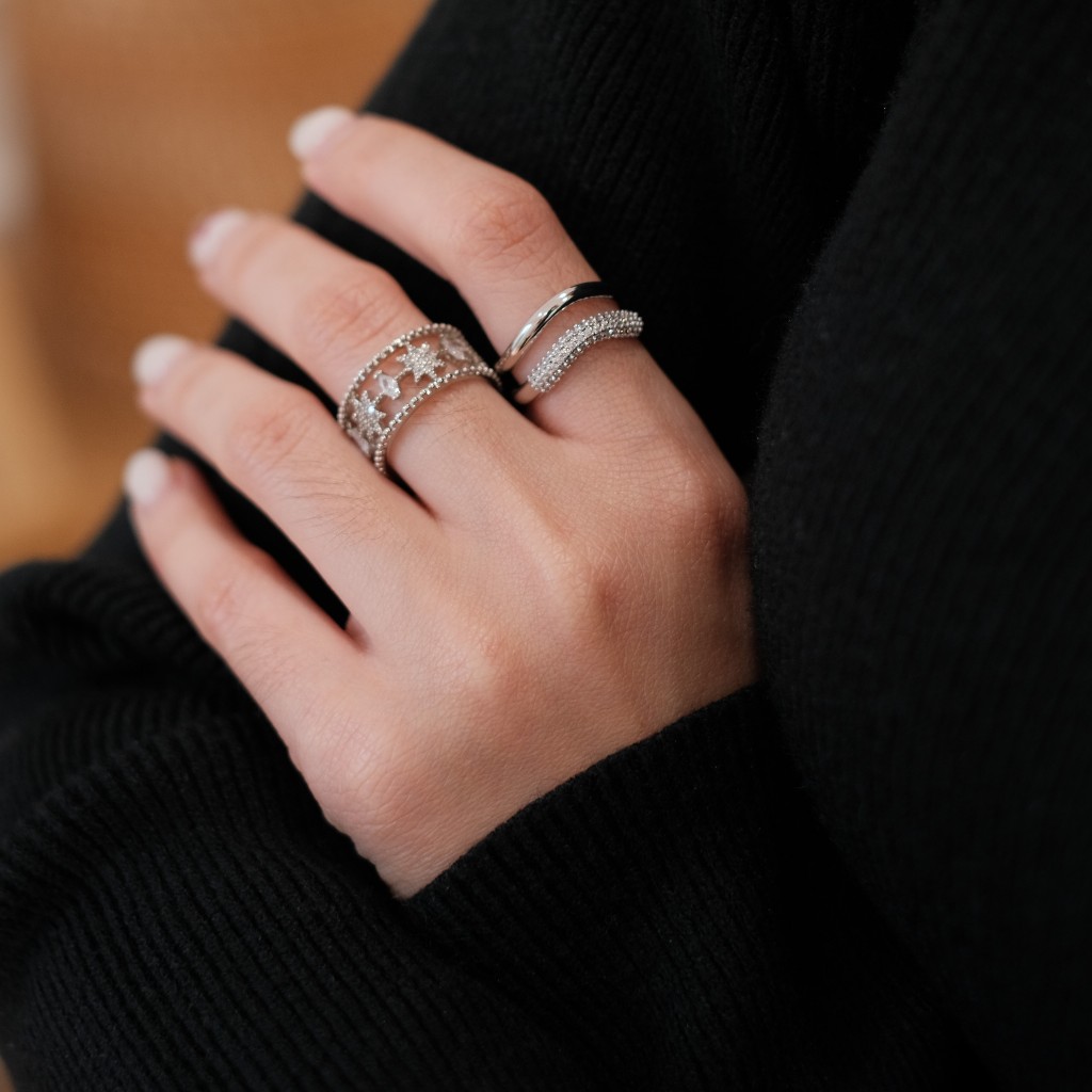 LAC.COLLECTION - Star Rings (Free Size) แหวนประกายดาว ปรับขนาดได้
