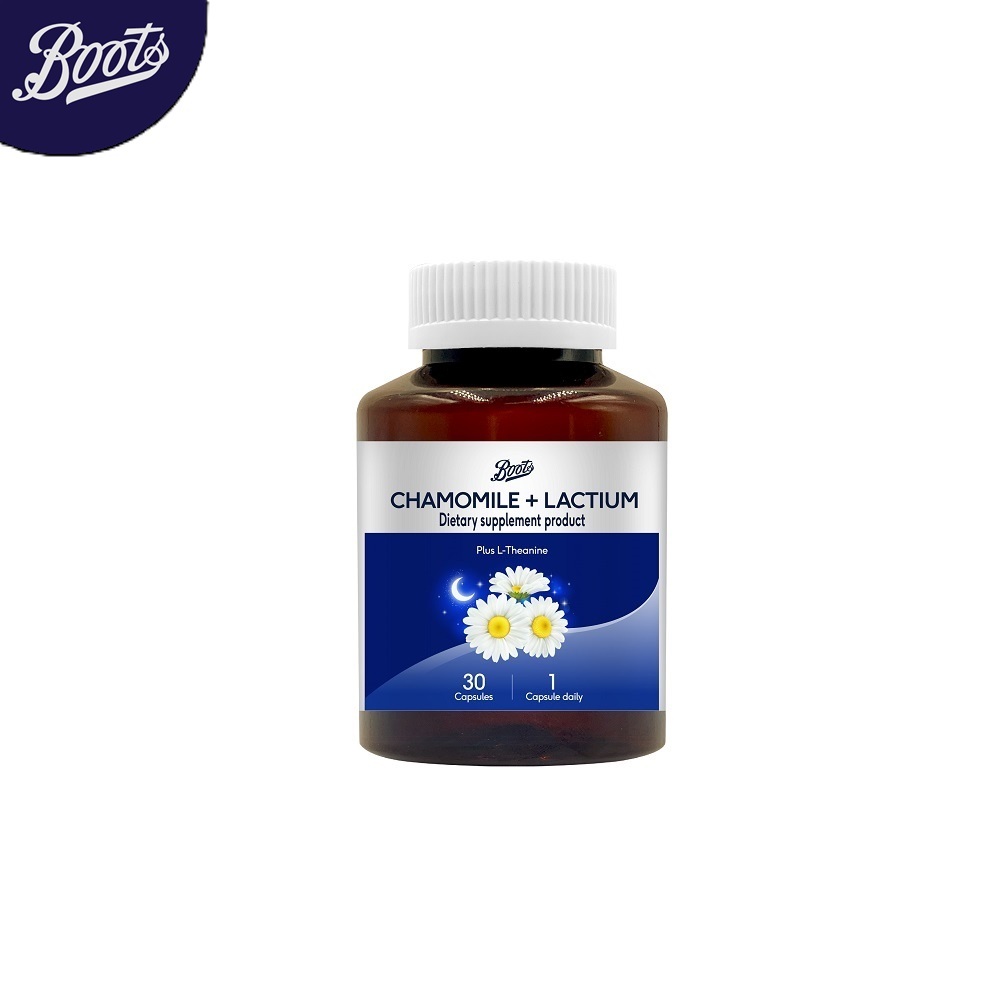 บู๊ทส์ วิตามิน คาโมมายล์ พลัส แลคเทียม (ผลิตภัณฑ์เสริมอาหาร) 30 เม็ด