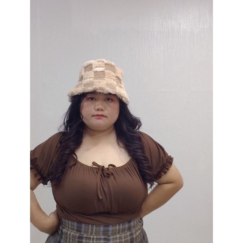 เสื้อแขนตุ๊กตาสาวอวบ เสื้อน่ารัก อก 38-50 ผ้าร่องยืด