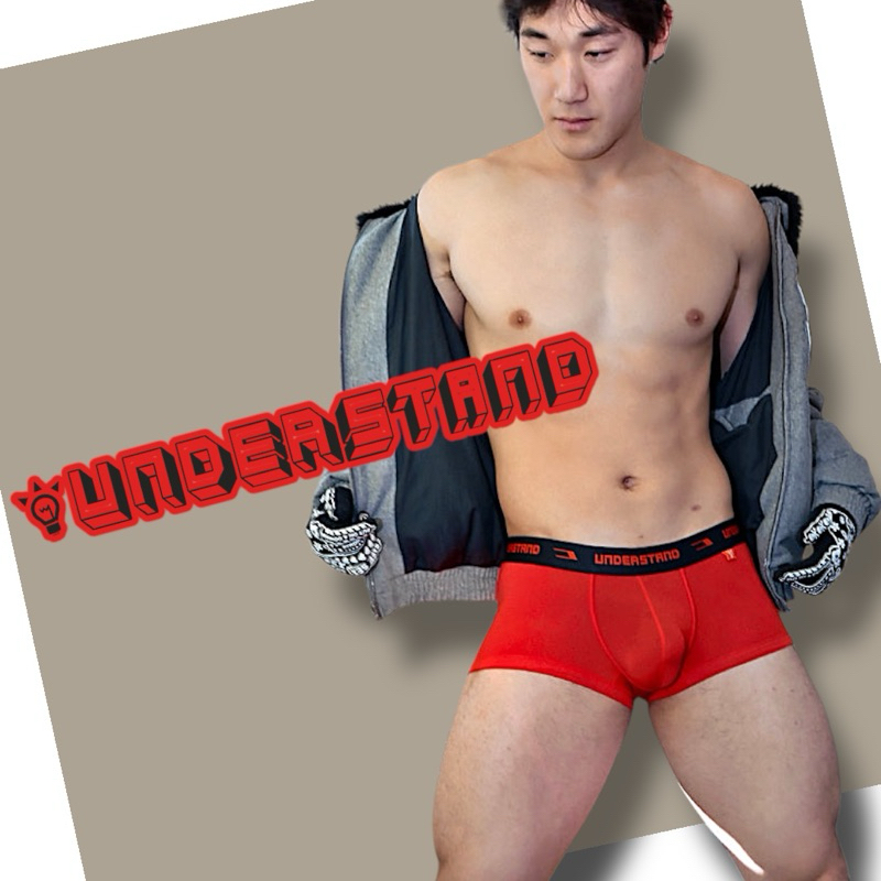 Understand Trunk สีแดงอมส้ม(มือ1 L,XXL) กางเกงในชาย กางเกงในญี่ปุ่น