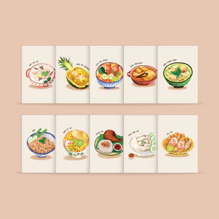 [โกญจนาท] samoodTHAI สมุดโน้ตลายอาหาร ขนาด B7 กระดาษนุ่มลื่น 80 แกรม 30 แผ่น ไม่มีเส้น