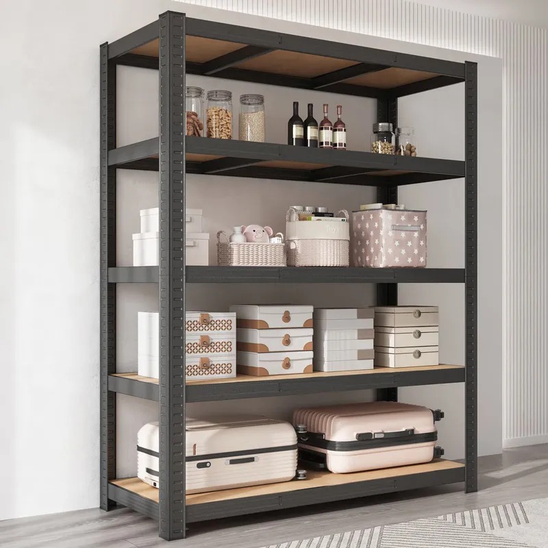 ชั้นวางของ ชั้นวางในครัว ดำ 4ชั้น5ชั้น6ชั้น วามจุแบริ่งที่แข็งแกร่ง สแตนเลส ทนทาน แข็งแรงไม่เป็นสนิม กันน้ำ