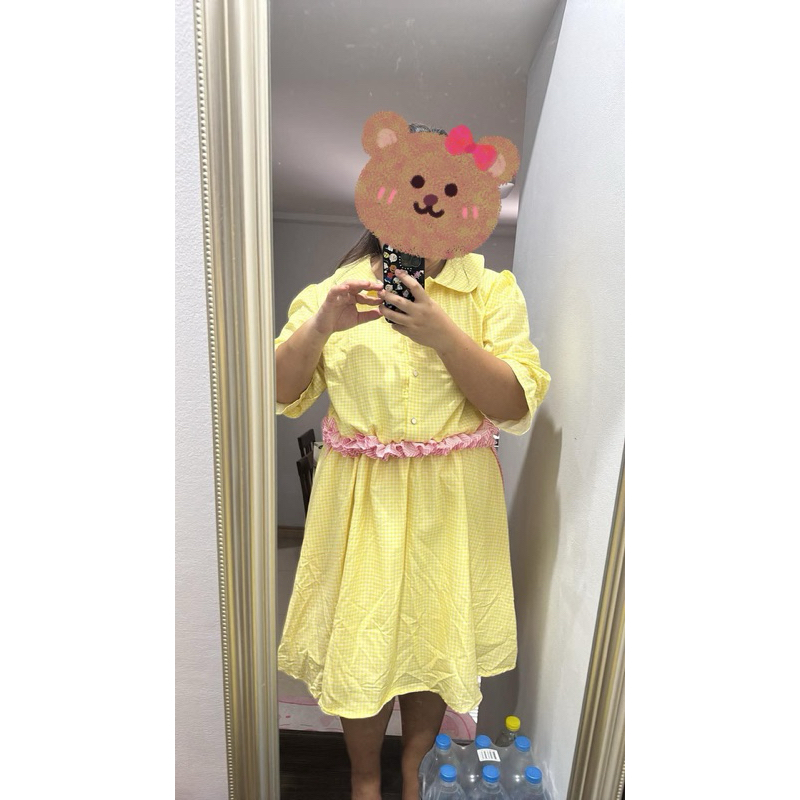 Dress ยี่ห้อ tiny tale มือ 1 ซื้อมายังไม่ได้ใส่ (หลวมเกินไป) size 3xl อก 44 สะโพก 58 ยาว 39