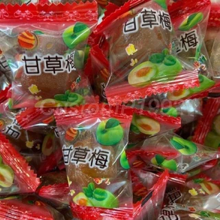 บ๊วยหวาน เม็ดใหญ่ 1 กิโลกรัม ตราฟรุ๊ตทาซี่ บ๊วยท้อชมพู ท้อชมพูเขียว หวานกรอบเนื้อแน่นอร่อย